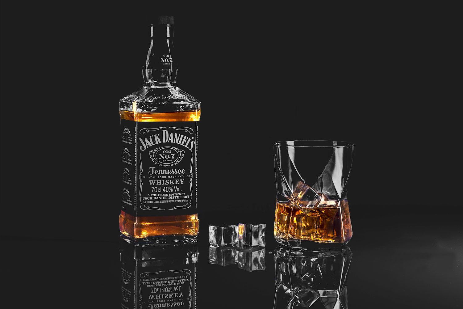 Jack Daniels jack daniels and glass with ice